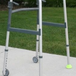 Walking Frame Coasters for Zimmer Mobility Walker Aids - Yellow Pack of 2 - Image 1
