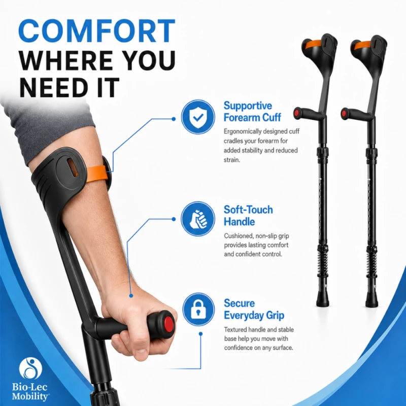 Bio-Lec Mobility Shock Absorbing Crutches 2
