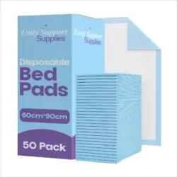 50 x Ultra Absorbent Incontinence Bed Pads 90cm x 60cm for Maximum Protection