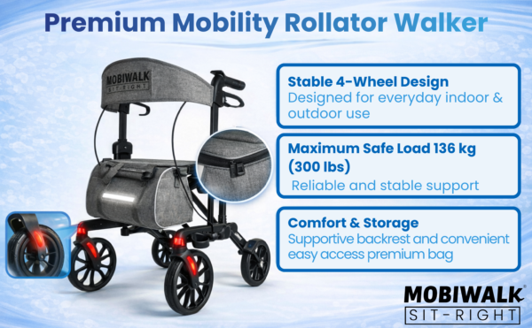 MOBIWALK-SIT-RIGHT Rollator