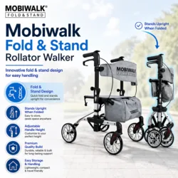 MobiWalk Fold & Stand Rollator Walker with innovative design and features.