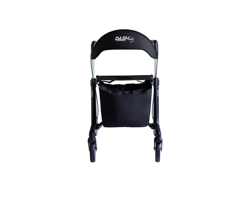 DASH Chic Carbon Rollator compact storage
