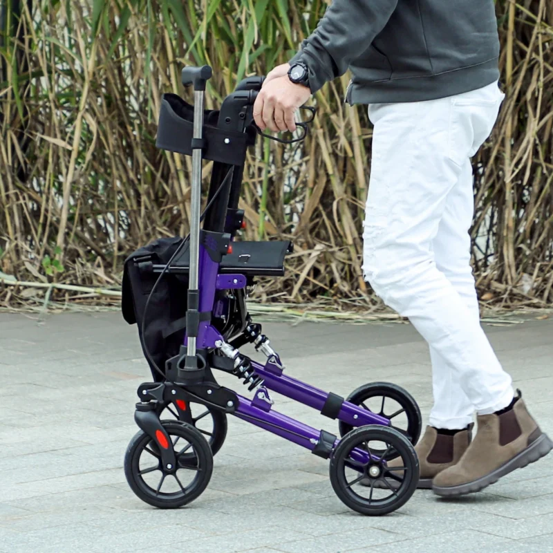 Purple Rollator Walker Side View