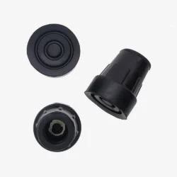 Bio-Lec Mobility Walking Stick Tips 25mm 2 Pack | Heavy Duty Non-Slip Rubber Ferrules | Replacement Anti-Slip Tips for Canes, Crutches & Zimmer Frames