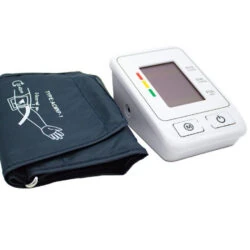 Bio-Lec Mobility digital blood pressure monitor with upper arm cuff and storage case