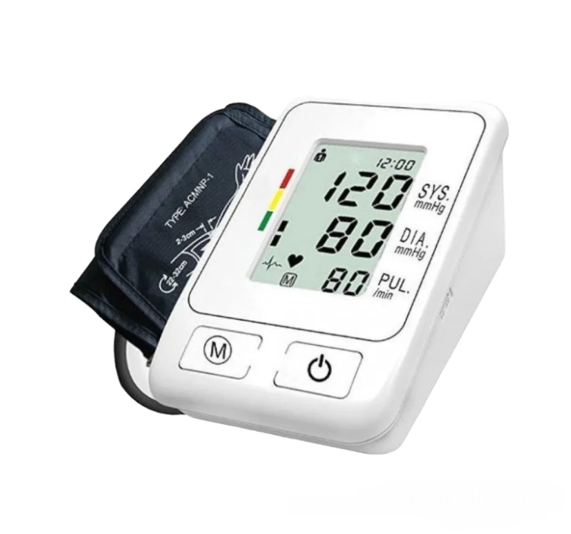 Bio-Lec Mobility digital blood pressure monitor with upper arm cuff and large LCD display