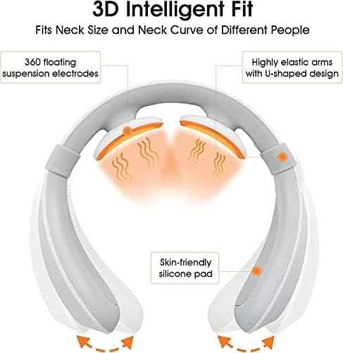 Bio-Lec Mobility electric pulse neck massager showing floating electrodes and silicone pad