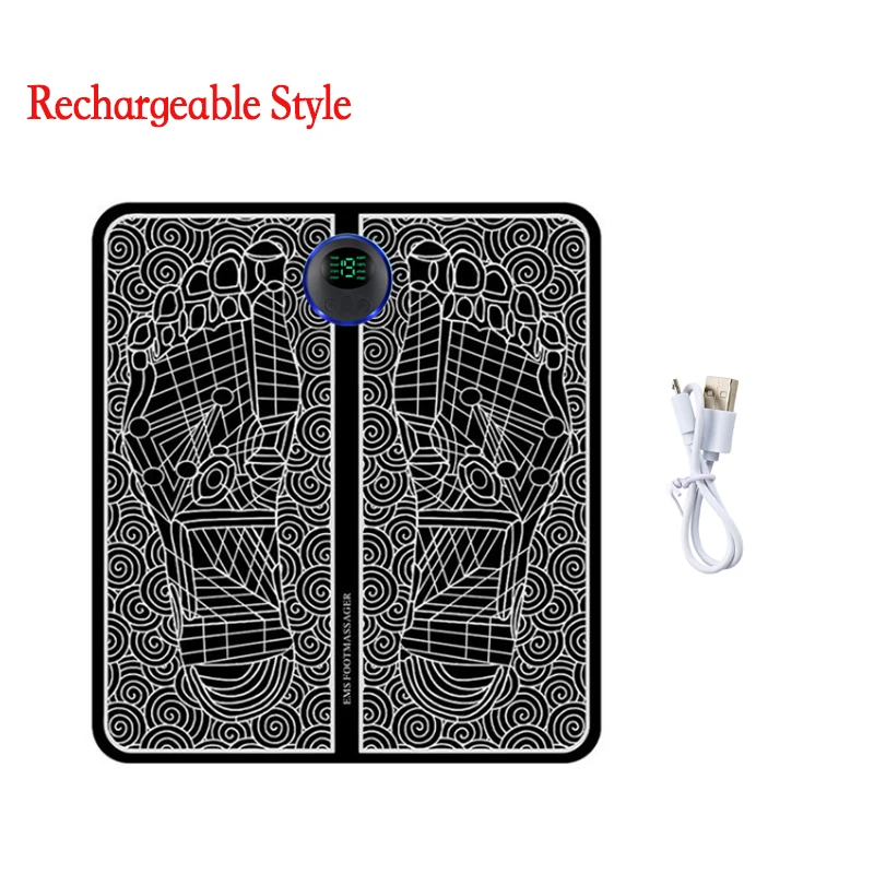 Bio-Lec Mobility EMS foot massager pad with USB charging cable
