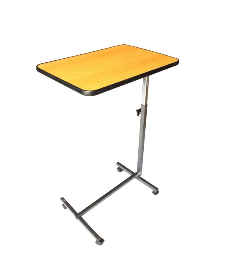 Bio-Lec Mobility overbed table base and castor wheels rolling under a bed