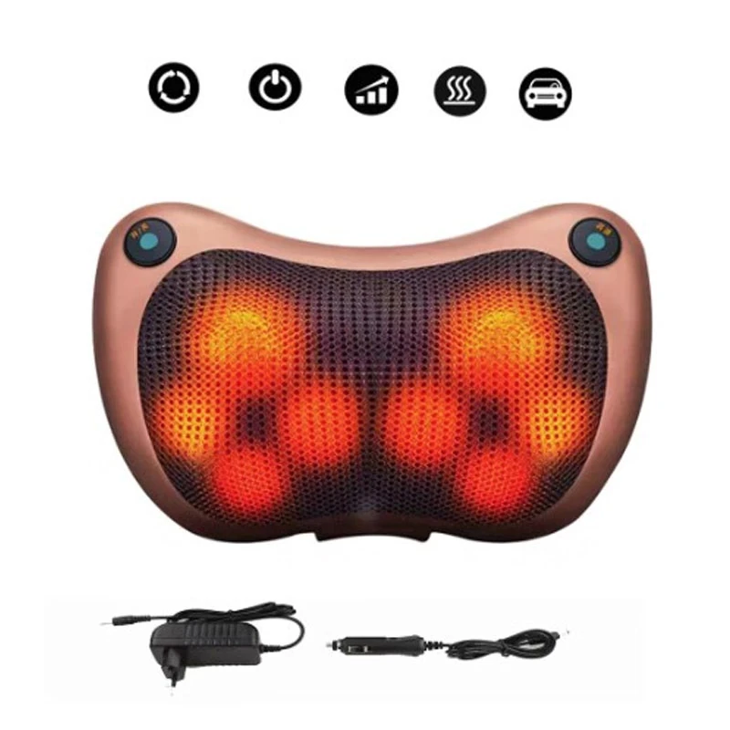 Bio-Lec Mobility shiatsu massage pillow with mains adapter and car adapter