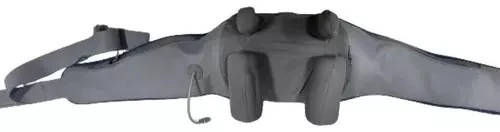Bio-Lec Mobility wireless neck shoulder and back massager flat view with straps