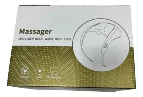 Wireless neck shoulder back massager retail box for shoulder, neck, waist, back and legs
