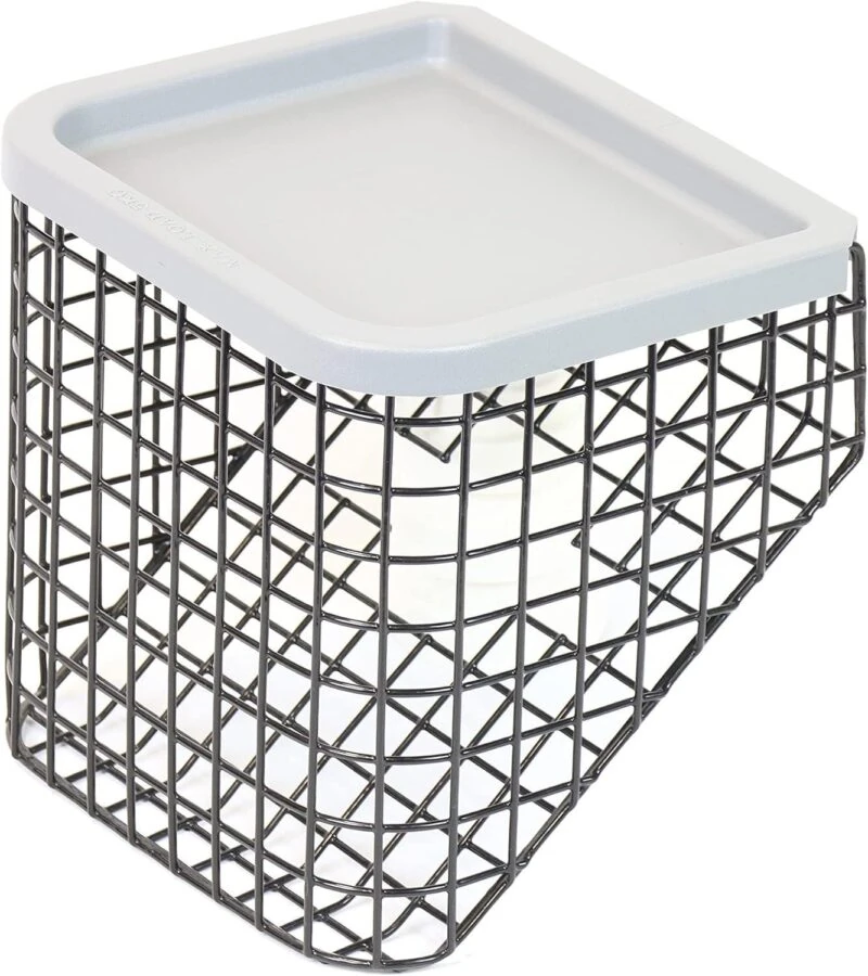 NRS Healthcare basket and tray set attached to the front of a 3 wheel rollator