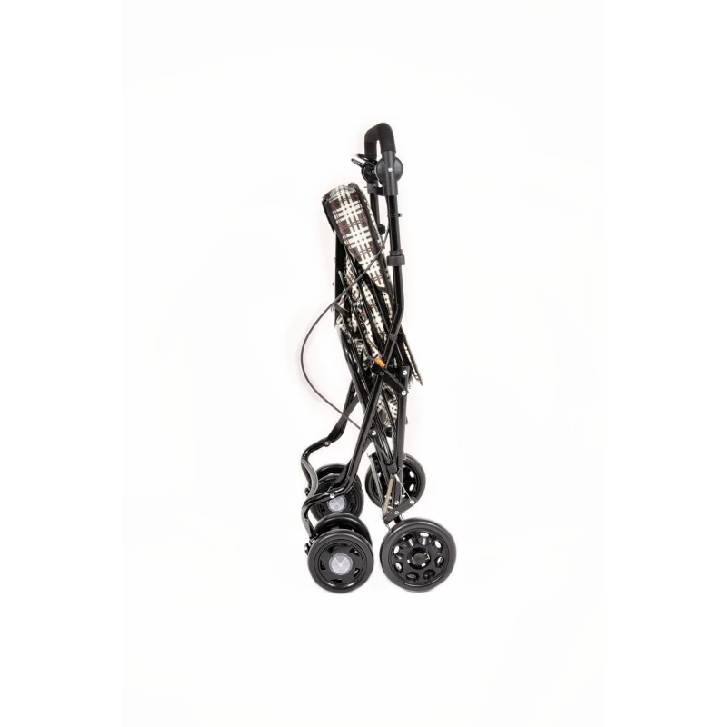 Noble shopping trolley folded flat for storage