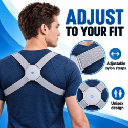 Adjustable high-elastic nylon harness straps fit a range of torso sizes, unisex