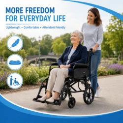 Dash Lite 3 attendant propelled transit wheelchair for everyday outings