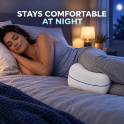 Knee pillow that stays comfortable through the night
