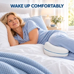 Wake up comfortably with the leg and knee support pillow