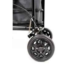 Royal shopping trolley front swivel wheel close-up