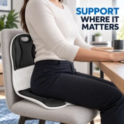 Lumbar back support where it matters on the posture chair seat