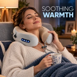 U-shaped neck massage pillow lifestyle image